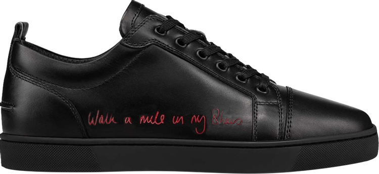 Christian Louboutin Louis Junior Low 'Walk A Mile In My Shoes - Black'