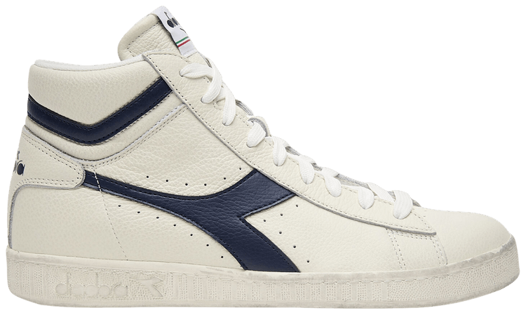 Diadora Game L High Waxed White Blue Caspian Sea