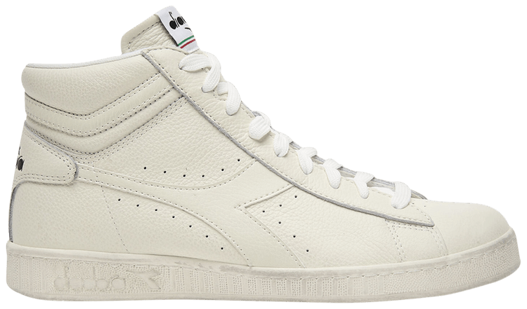 Diadora Game L High Waxed Triple White