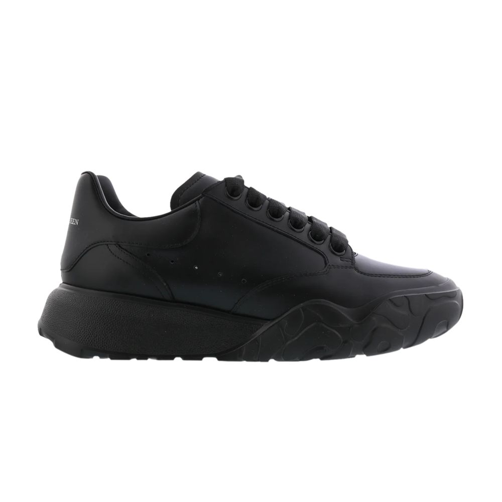 Pre-owned Alexander Mcqueen Wmns Oversized Court Trainer 'triple Black'