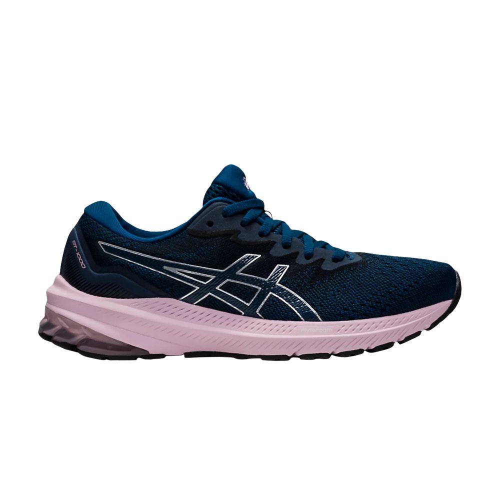 Click to view more detailed imagery on our partner's website Pre-owned Asics Wmns Gt 1000 11 Wide 'mako Blue Barely Rose'