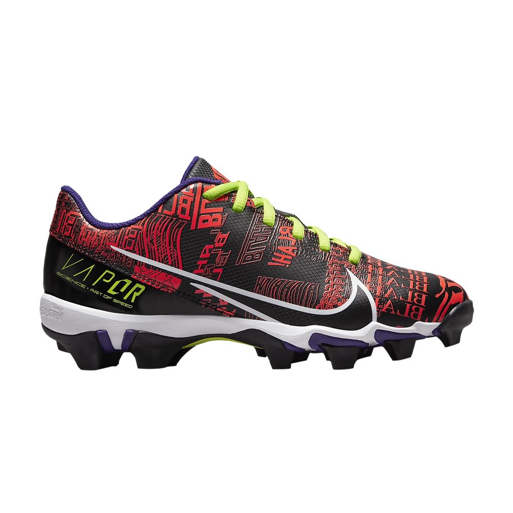 Pre-owned Nike Vapor Edge Shark Obj Gs 'shark And Snake Print' | Black | Kid's Size 3.5