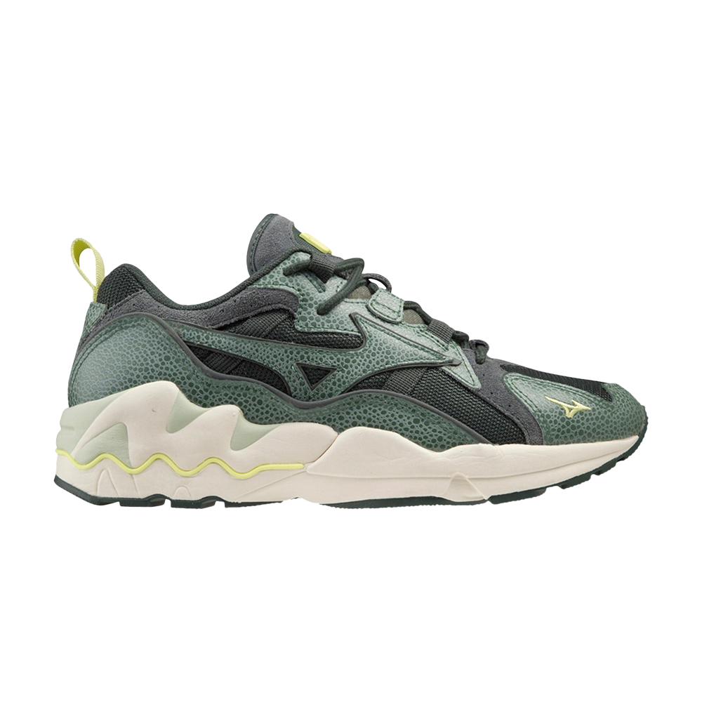 Pre-owned Mizuno Wave Rider 1 S 'frog' In Green