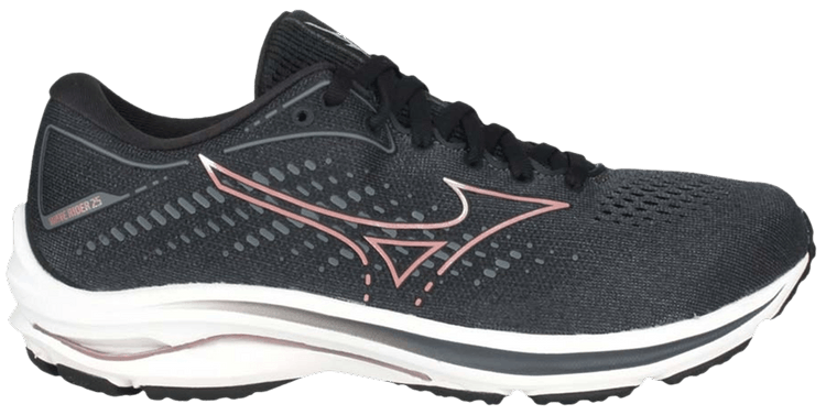 Mizuno Wmns Wave Rider 25 Super Wide Black Purple