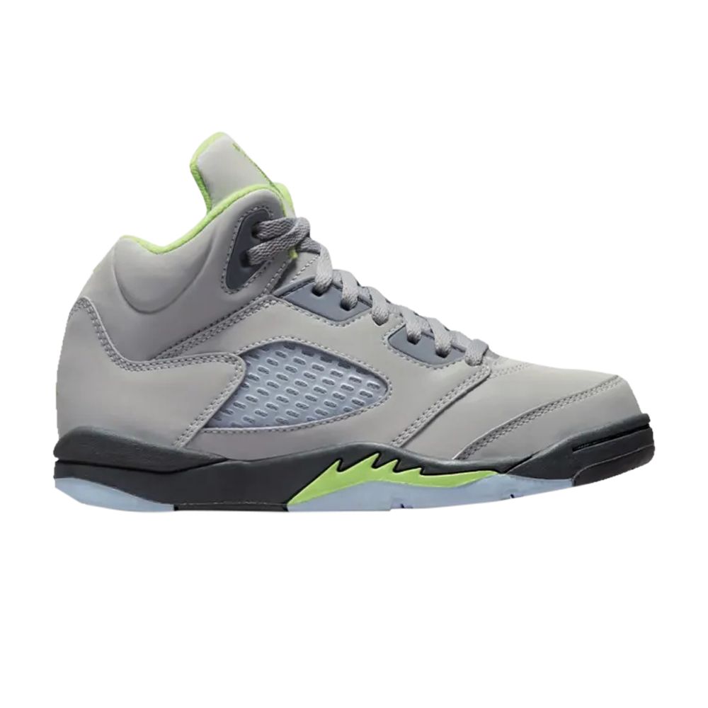Pre-owned Air Jordan 5 Retro Ps 'green Bean' 2022 | Grey | Kid's Size 13 In Gray