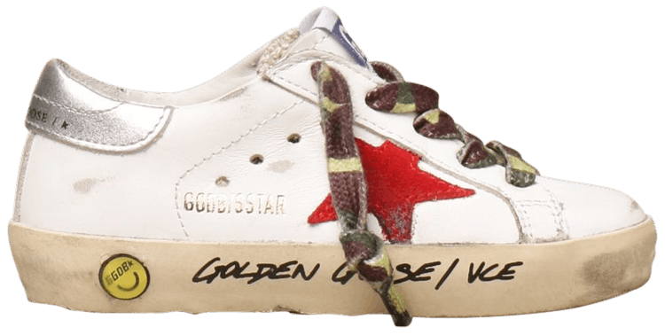 Golden Goose Superstar Infant White Red