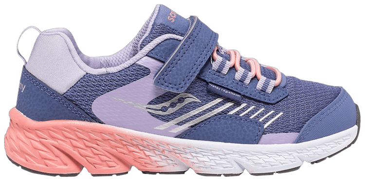 Saucony Wind Shield AC Big Kid Blue Lavender Coral