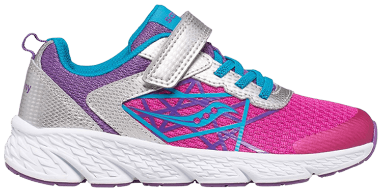 Saucony Wind AC Big Kid Fuchsia Purple Teal