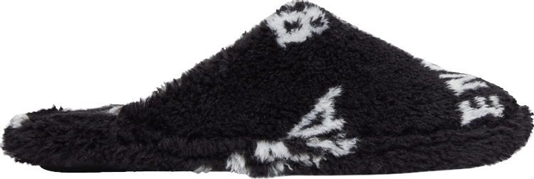 Buy Balenciaga Furry Sandal 'Allover Logo - Black' - 699675 W2B41 1090 ...
