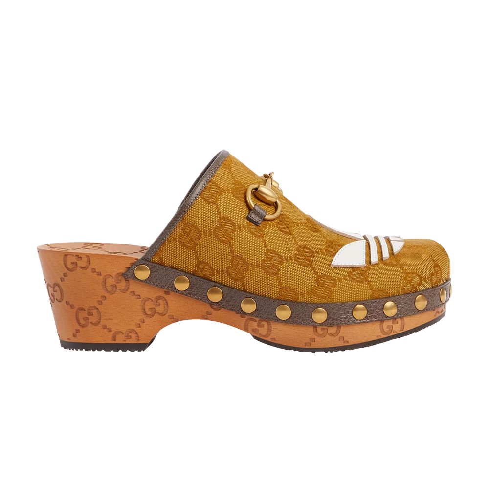 Adidas x Gucci Wmns Horsebit Clog 'GG Monogram' | Brown | Women's Size 3 - 702237-UWV10-7161