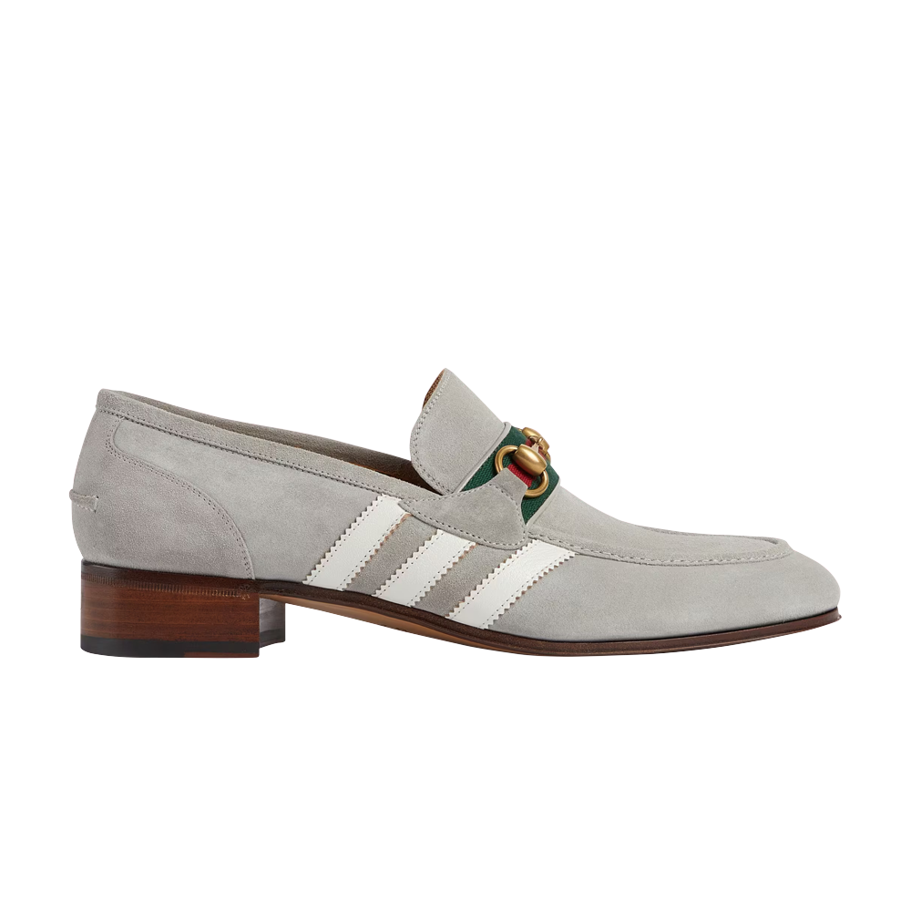 Pre-owned Gucci Adidas X  Loafer 'grey Suede'
