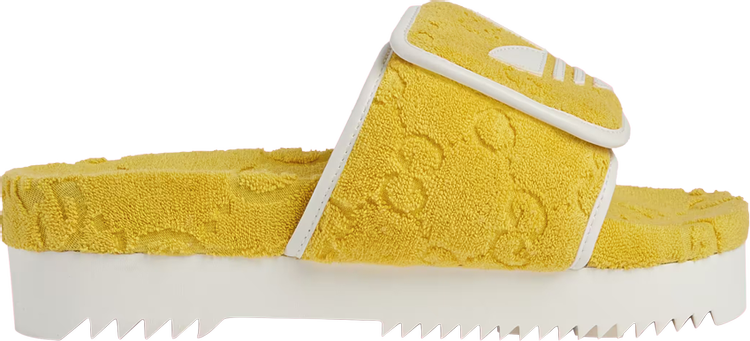 Adidas x Gucci Wmns GG Platform Sandal 'Yellow Cotton Sponge'