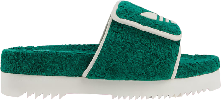 Adidas x Gucci GG Platform Sandal 'Green Cotton Sponge'