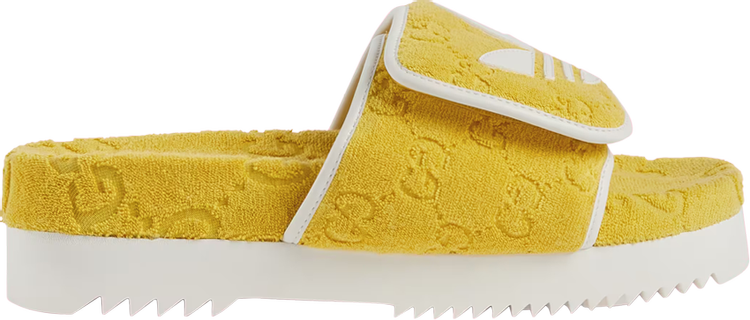 Adidas x Gucci GG Platform Sandal 'Yellow Cotton Sponge'