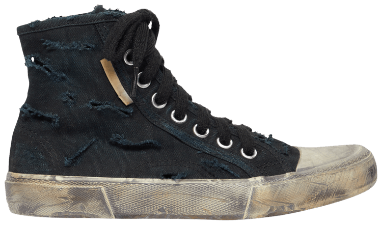 Balenciaga Wmns Paris High Destroyed   Black