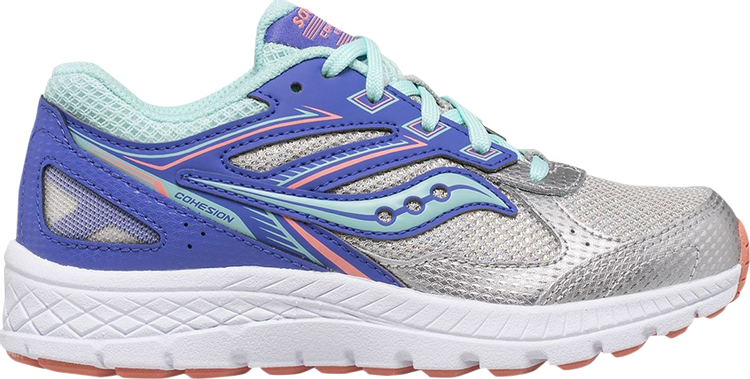 Cohesion 14 Lace Big Kid 'Silver Periwinkle'