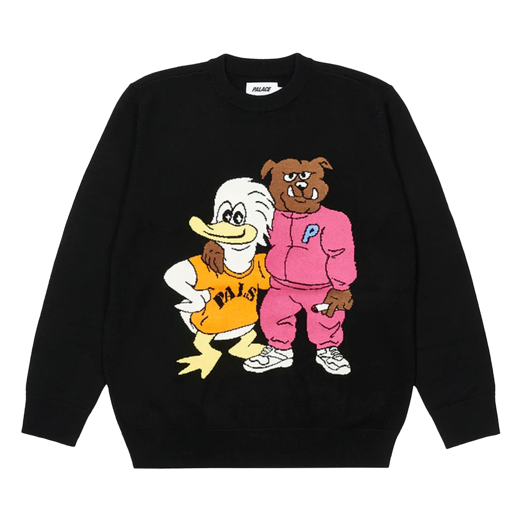 Palace Dog And Duck Knit 'Black' | Men's Size L