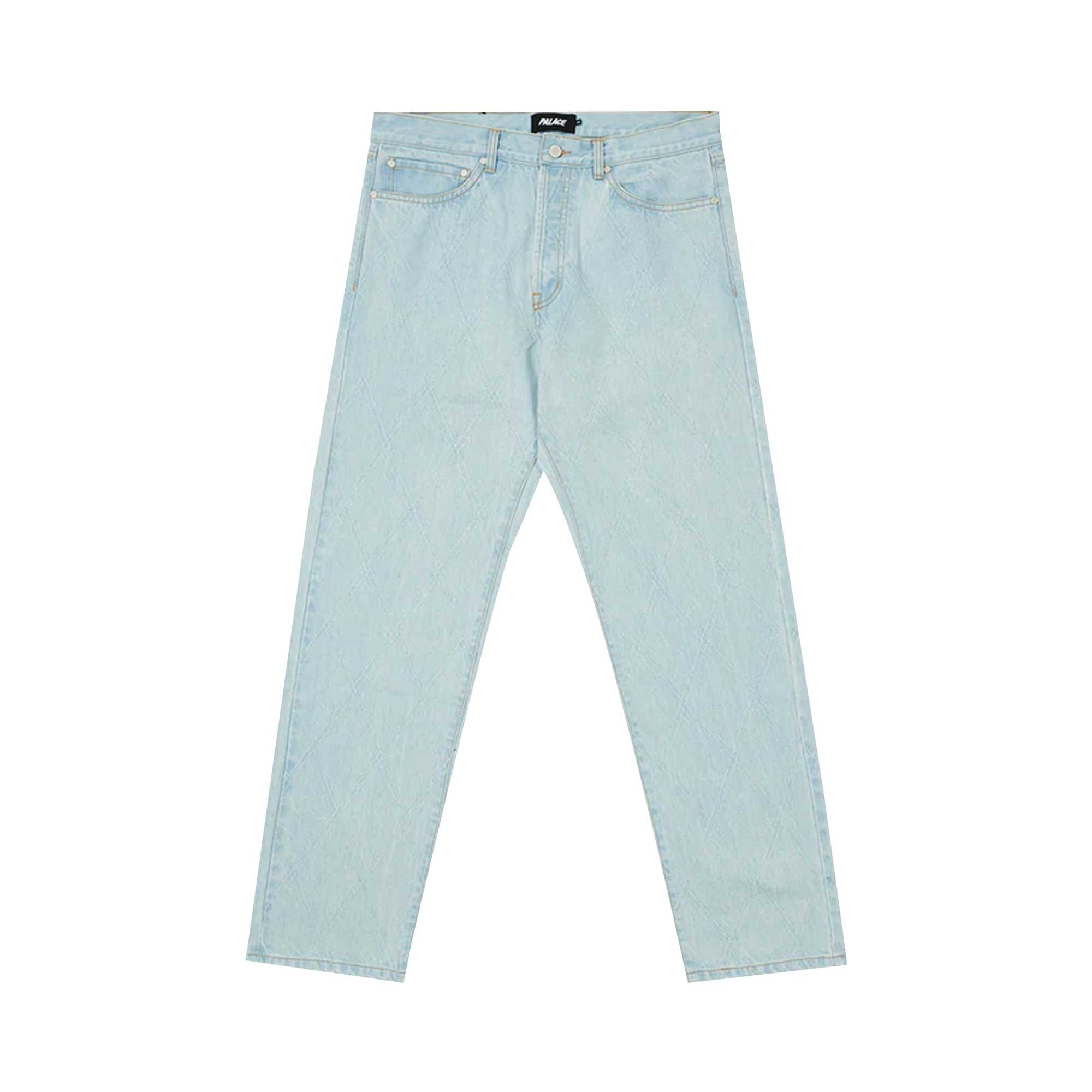 Pre-owned Palace Diamond Stitch Jean 'stone Wash' In Blue