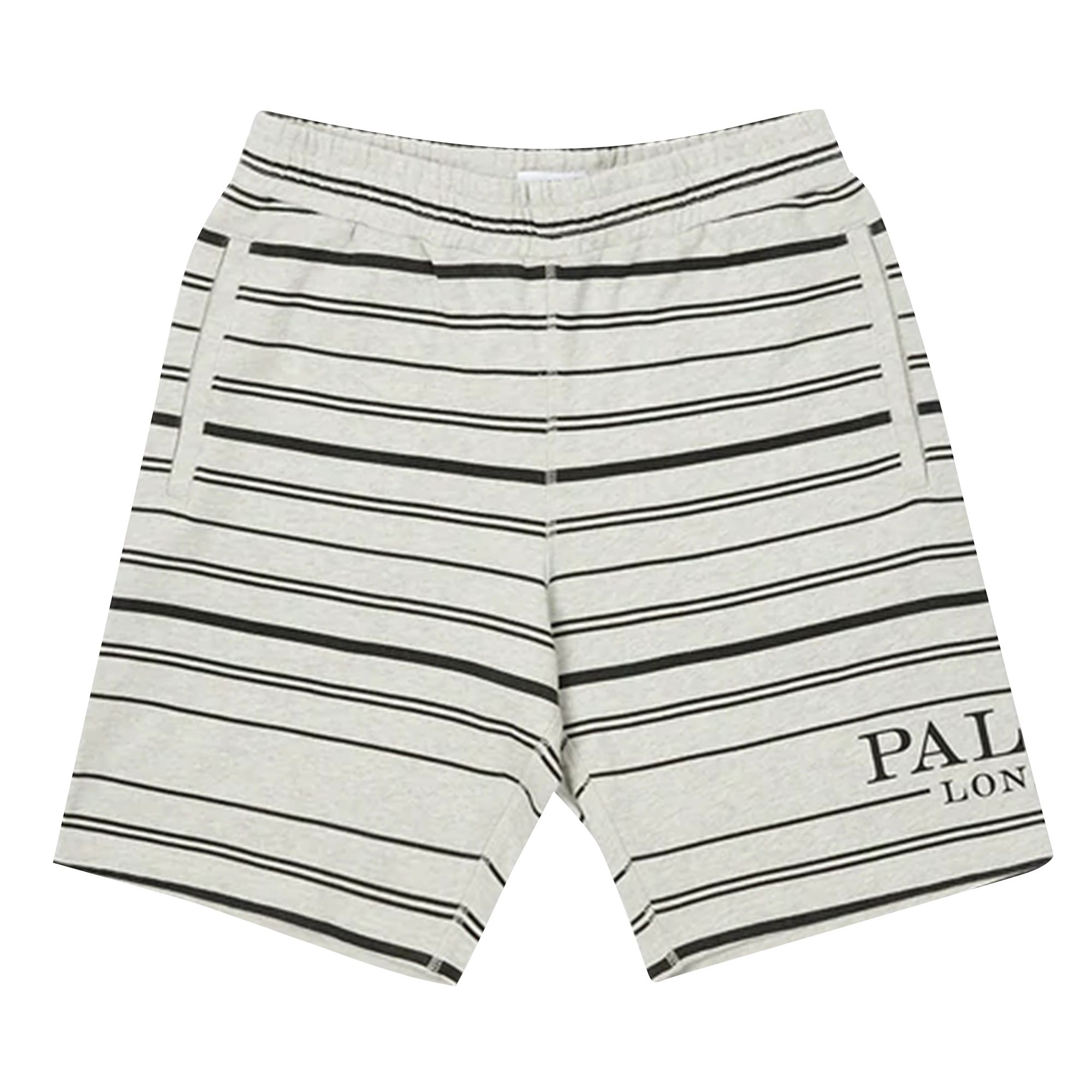Palace Printed Stripe Shorts 'Grey Marl' | Men's Size M