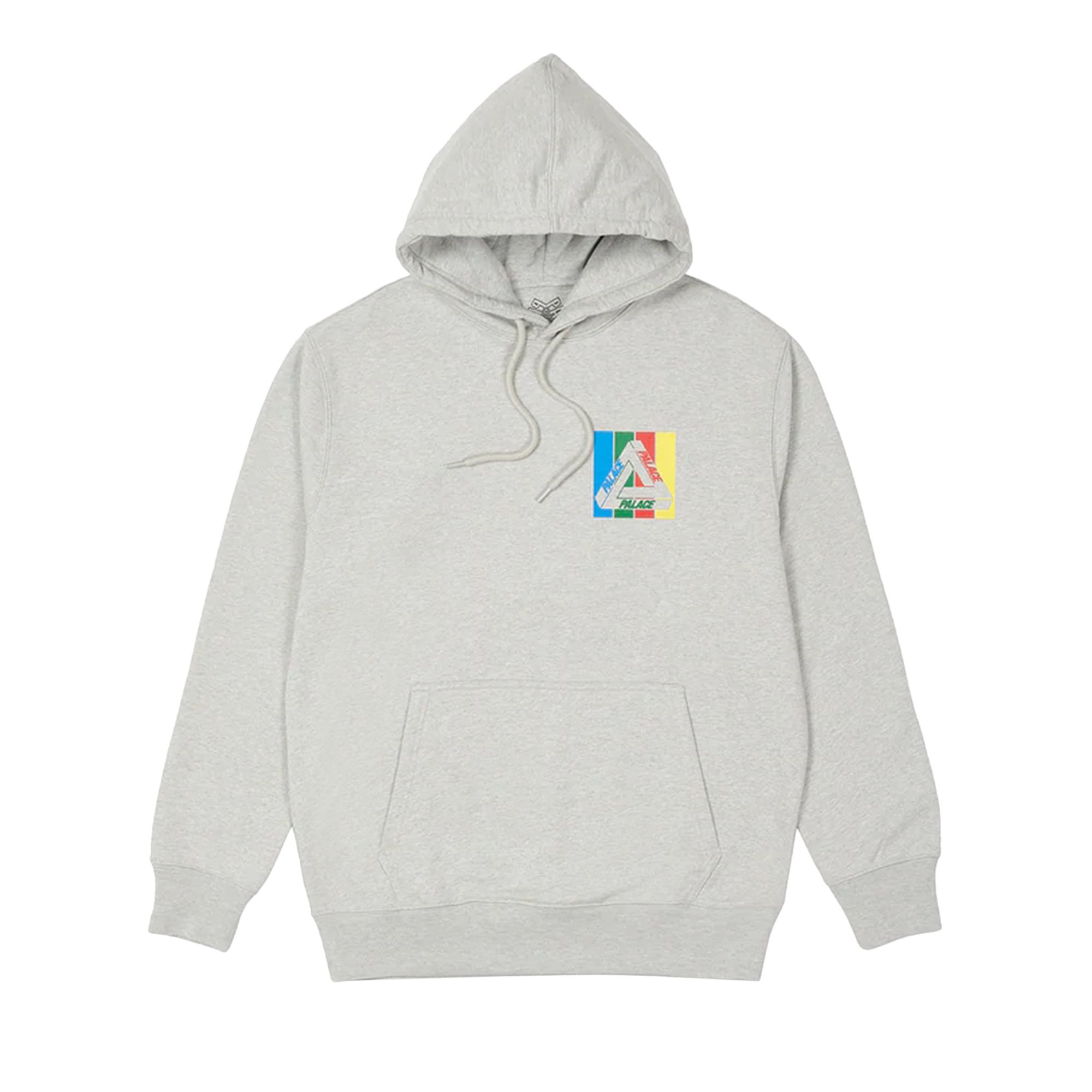 Pre-owned Palace Tri-emb Hood 'grey Marl'