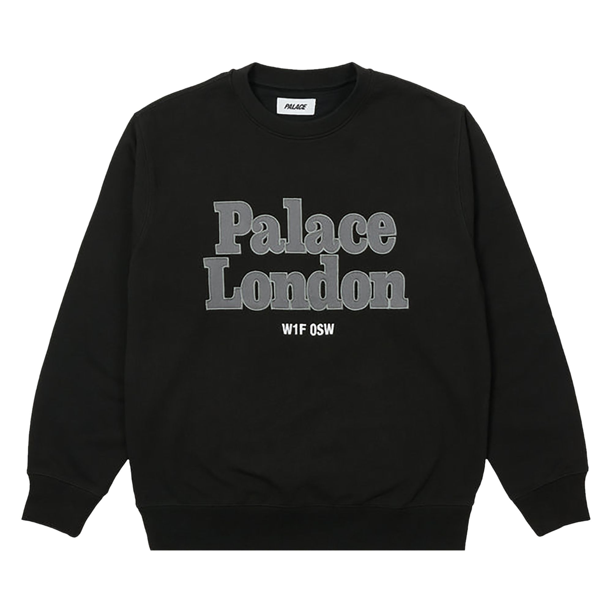 Pre-owned Palace Postcode Crew 'black' | Men's Size Xl