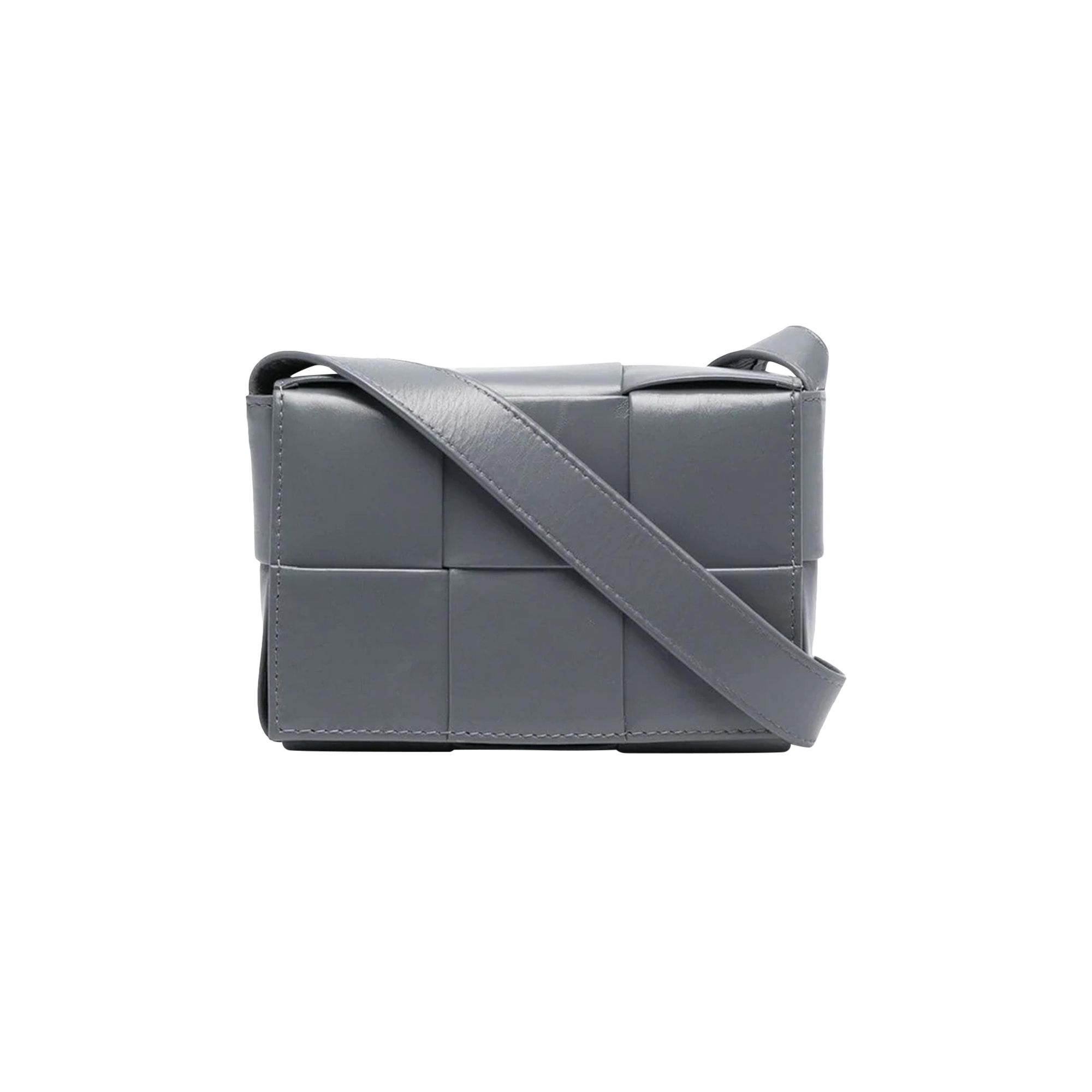 Pre-owned Bottega Veneta Mini Cassette Bag 'thunder/silver'