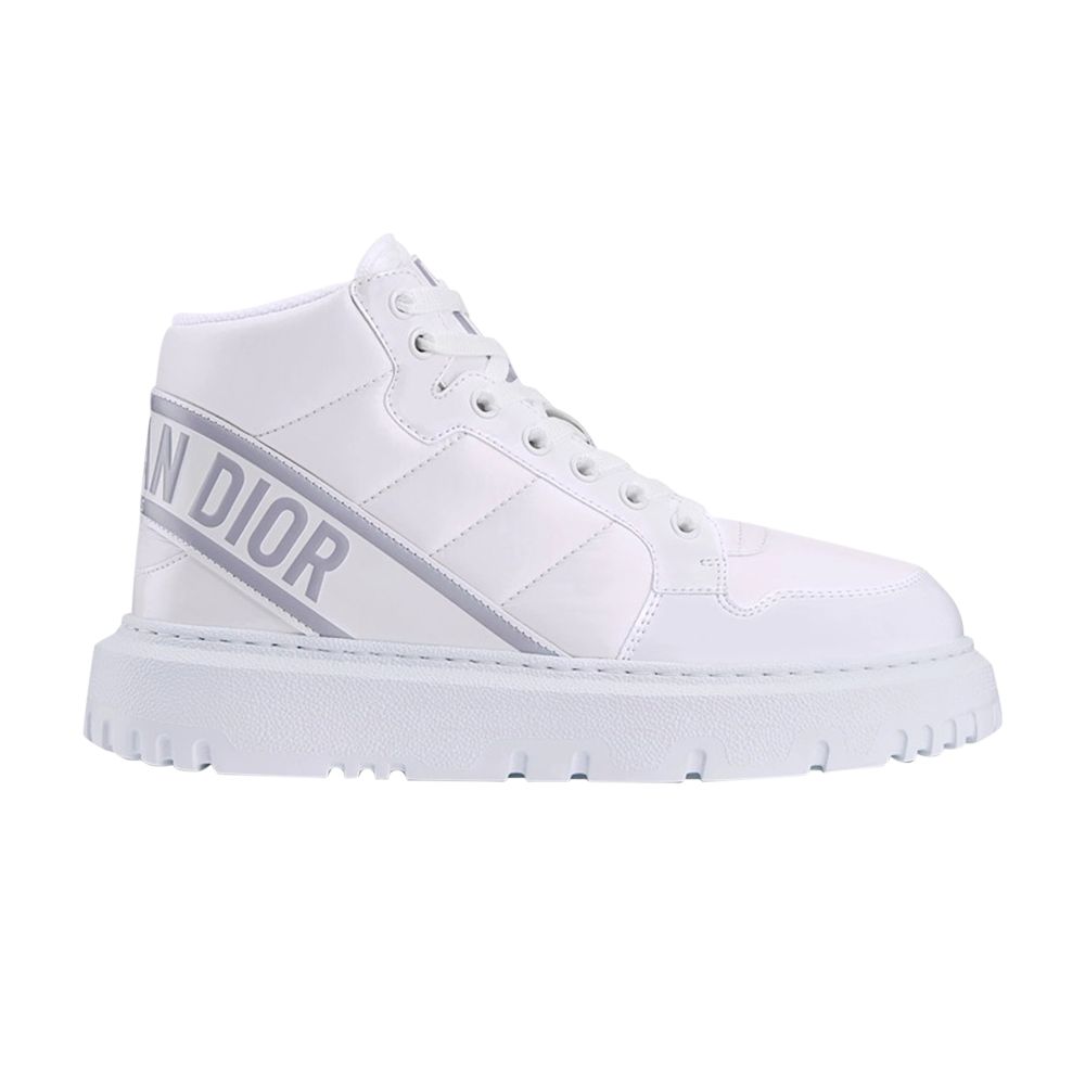 Pre-owned Dior Wmns D-player 'quilted Nylon - White Grey' | Women's Size 35.5