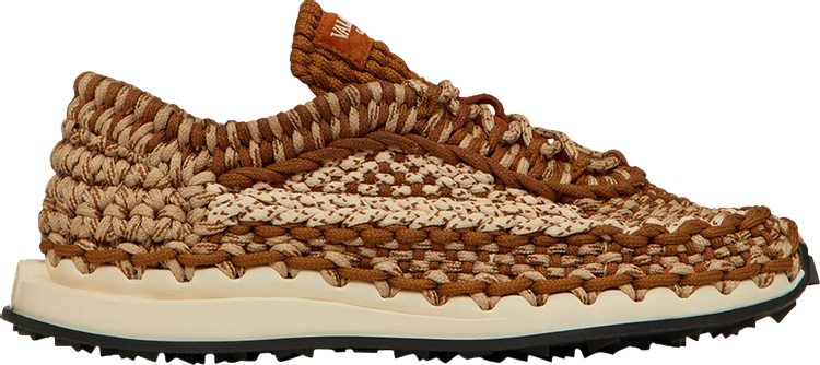 Valentino Crochet Sneakers 'Saddle Brown'