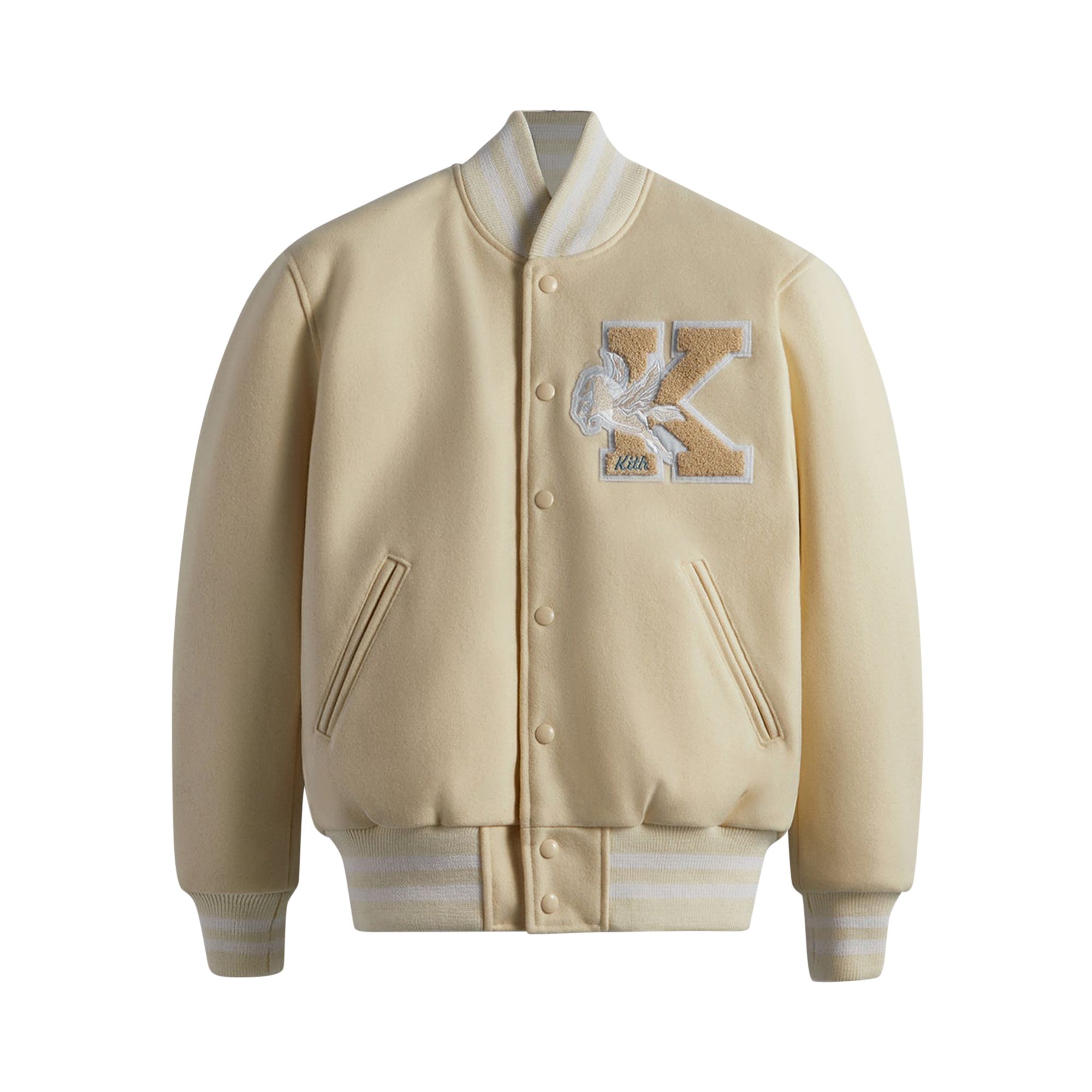 Pre-owned Kith For Golden Bear Classic Wool 'waffle' In Cream