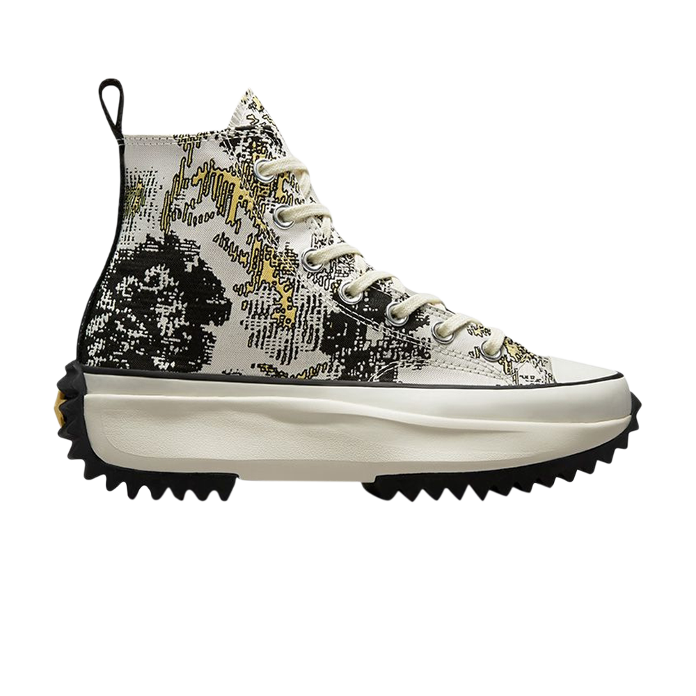 Pre-owned Converse Run Star Hike High 'floral Fusion - Saturn Gold' In White