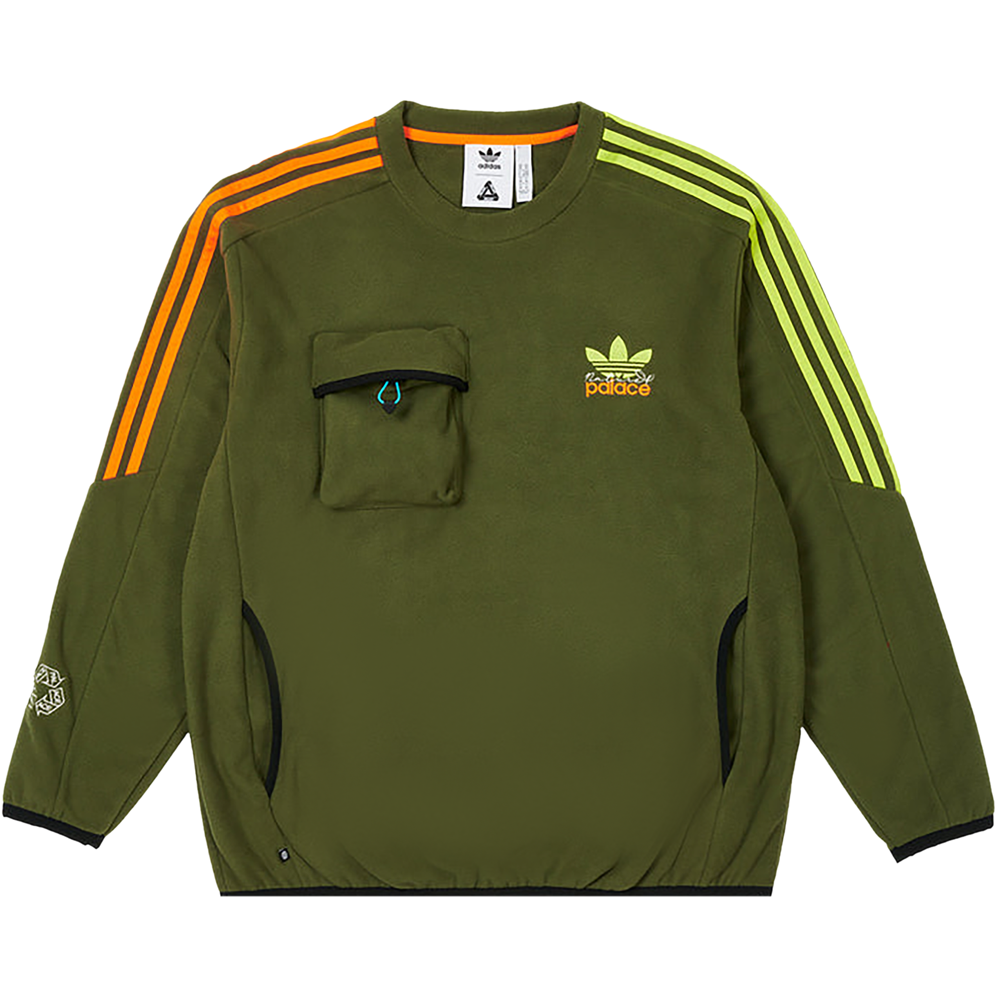 Pre-owned Palace X Adidas Nature Crew 'wild Pine' In Green
