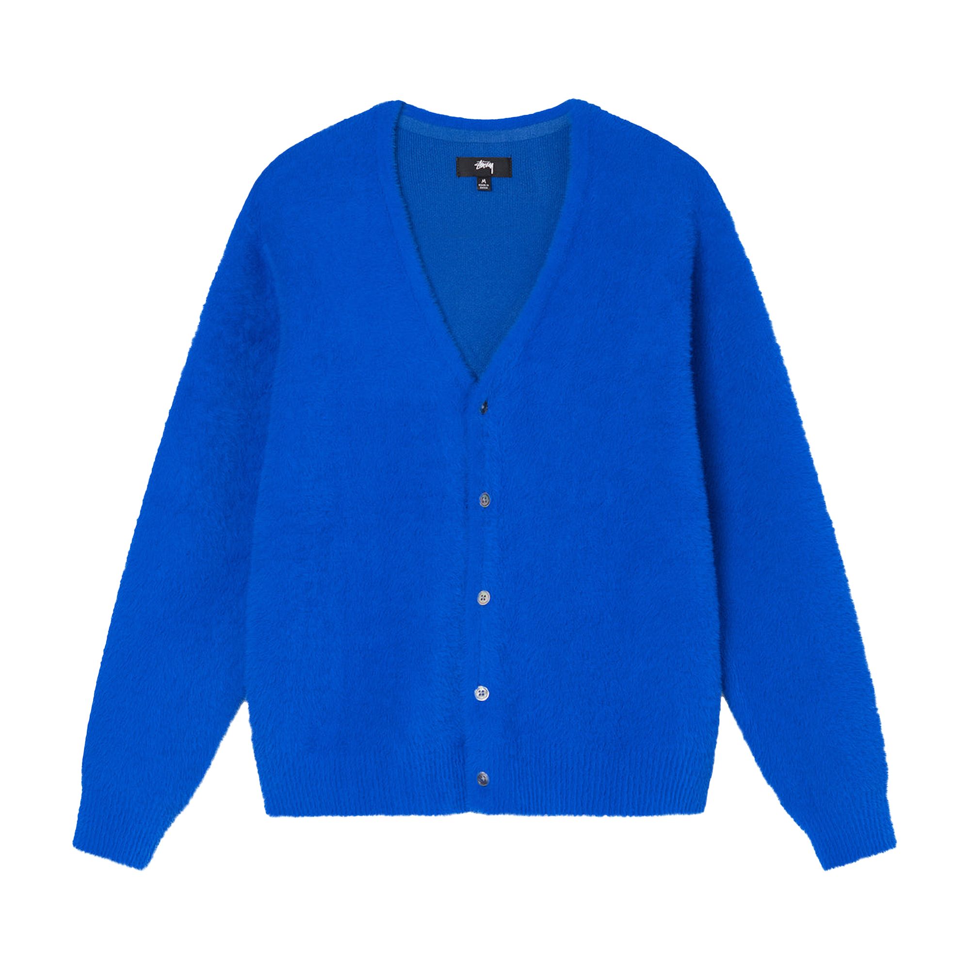 Stussy Shaggy Cardigan 'Royal Blue' | Men's Size XL
