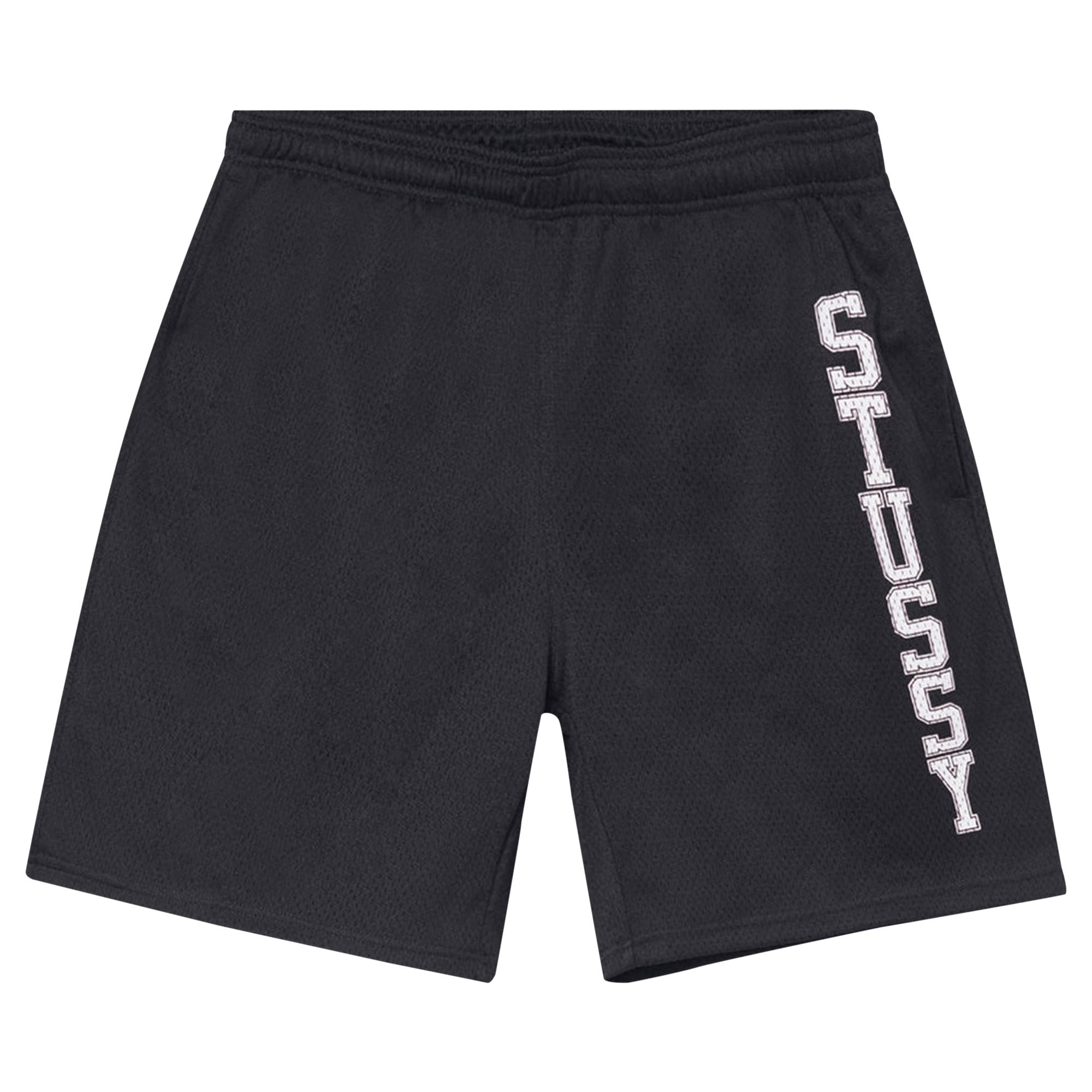 Pre-owned Stussy Collegiate Mesh Short 'black'