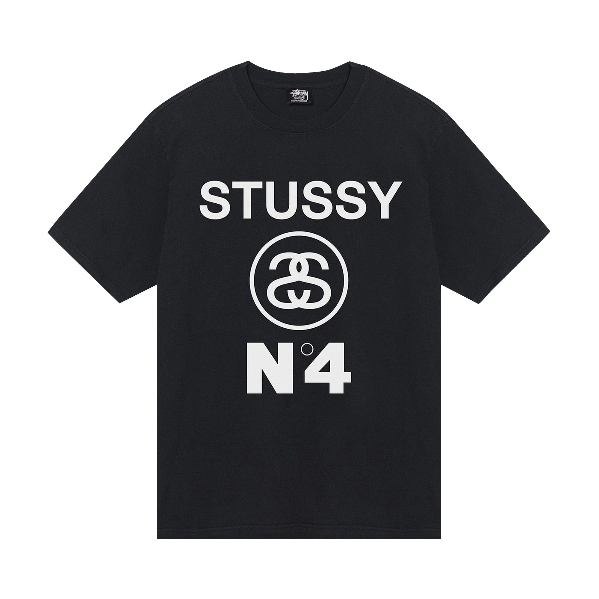Stussy No.4 Pigment Dyed Tee 'Black' | Men's Size L