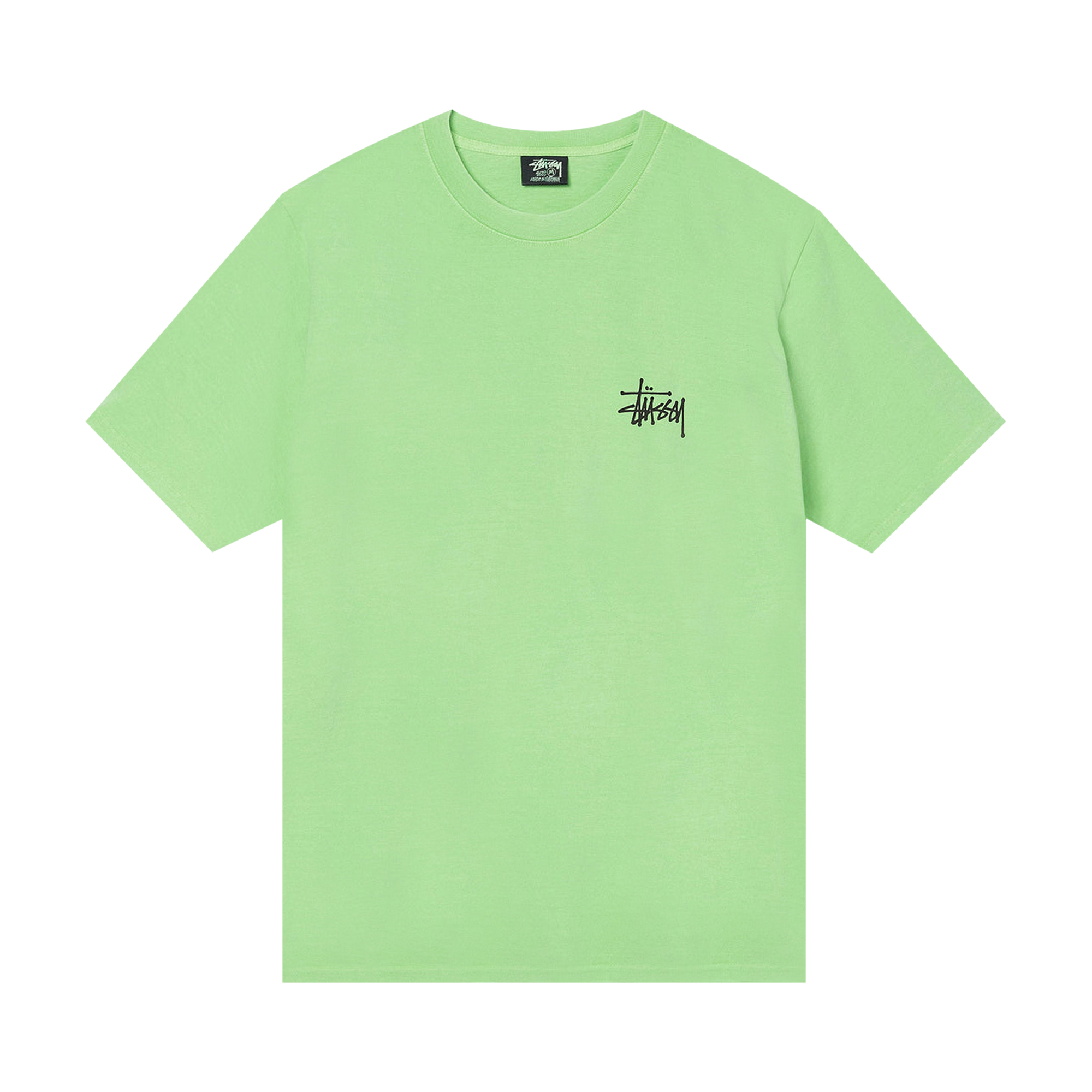 Pre-owned Stussy Basic Pigment Dyed Tee 'green'