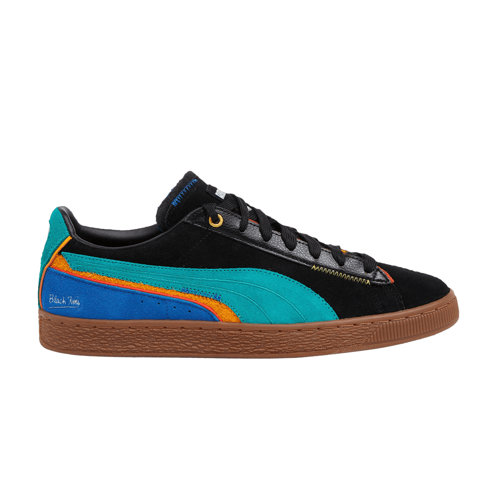 puma suede black fives