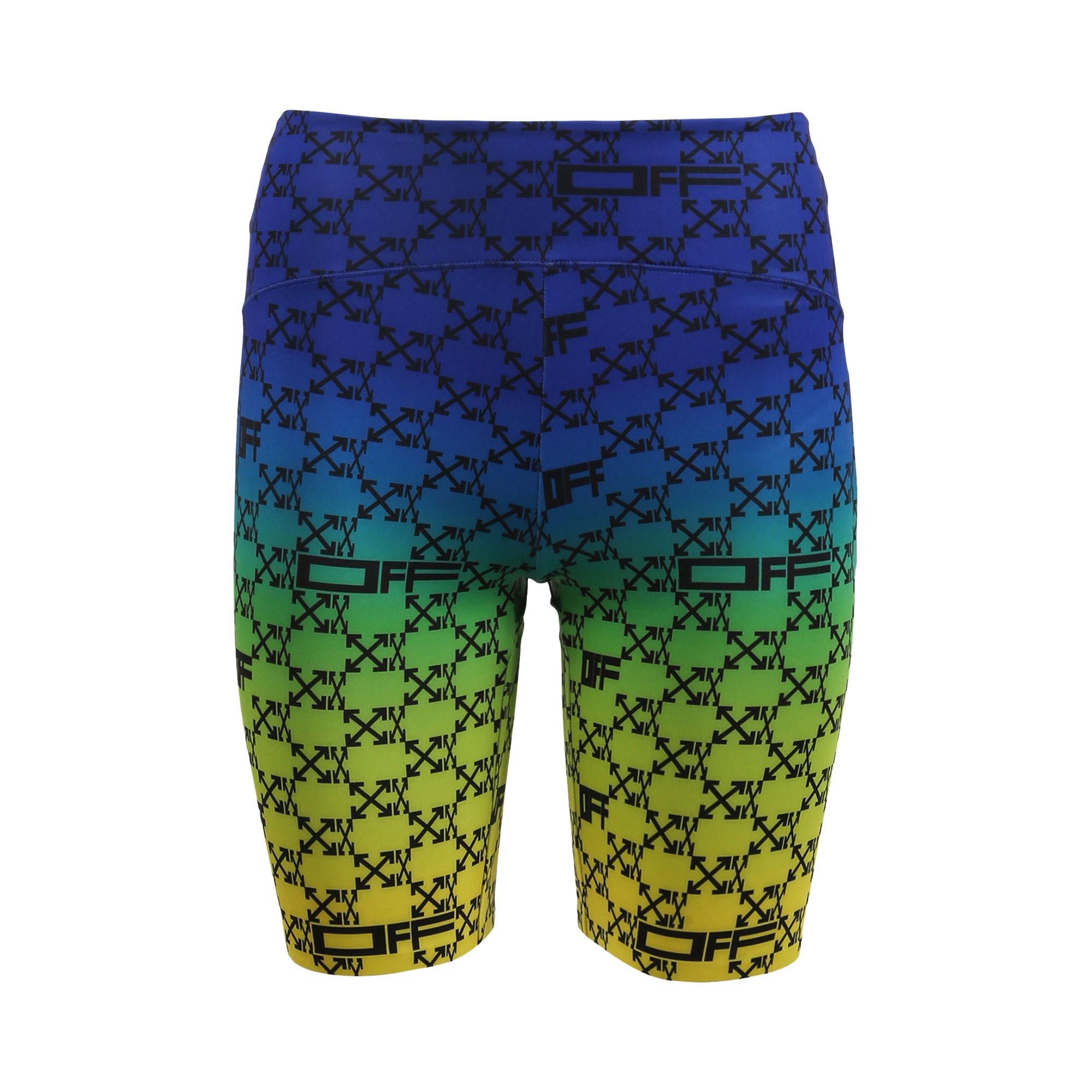 Pre-owned Off-white Athl Monogram Shorts 'green/black'