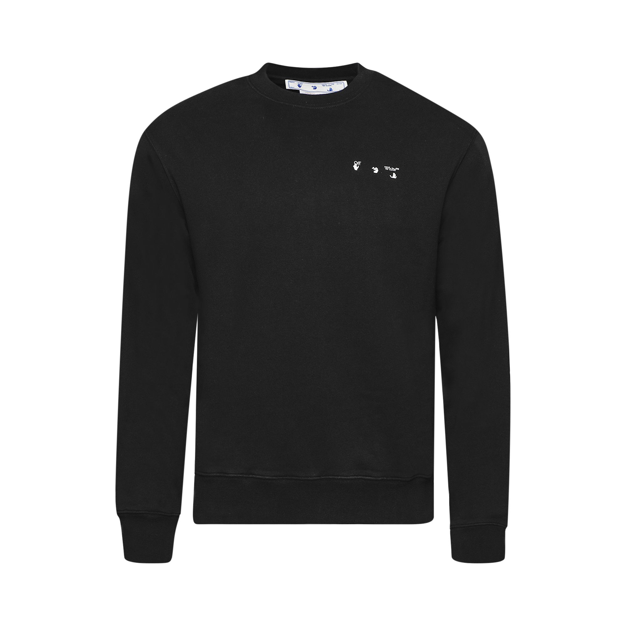 Off-White Caravag Paint Slim Crewneck 'Black' | Men's Size L