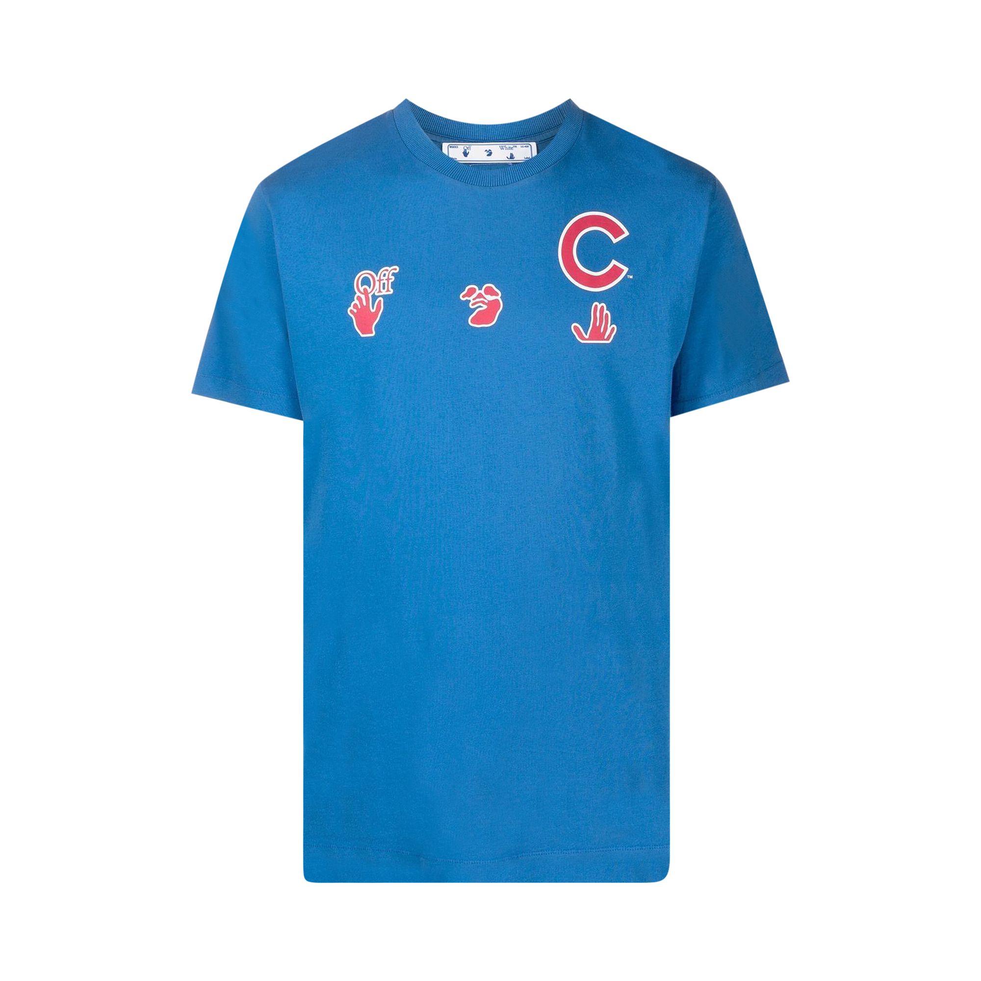 Off-White x MLB Chicago Cubs Short-Sleeve Tee 'Blue/Red' | Men's Size XL