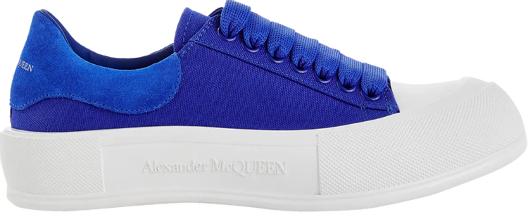 Alexander McQueen Wmns Deck Lace-Up Plimsoll 'Blue'