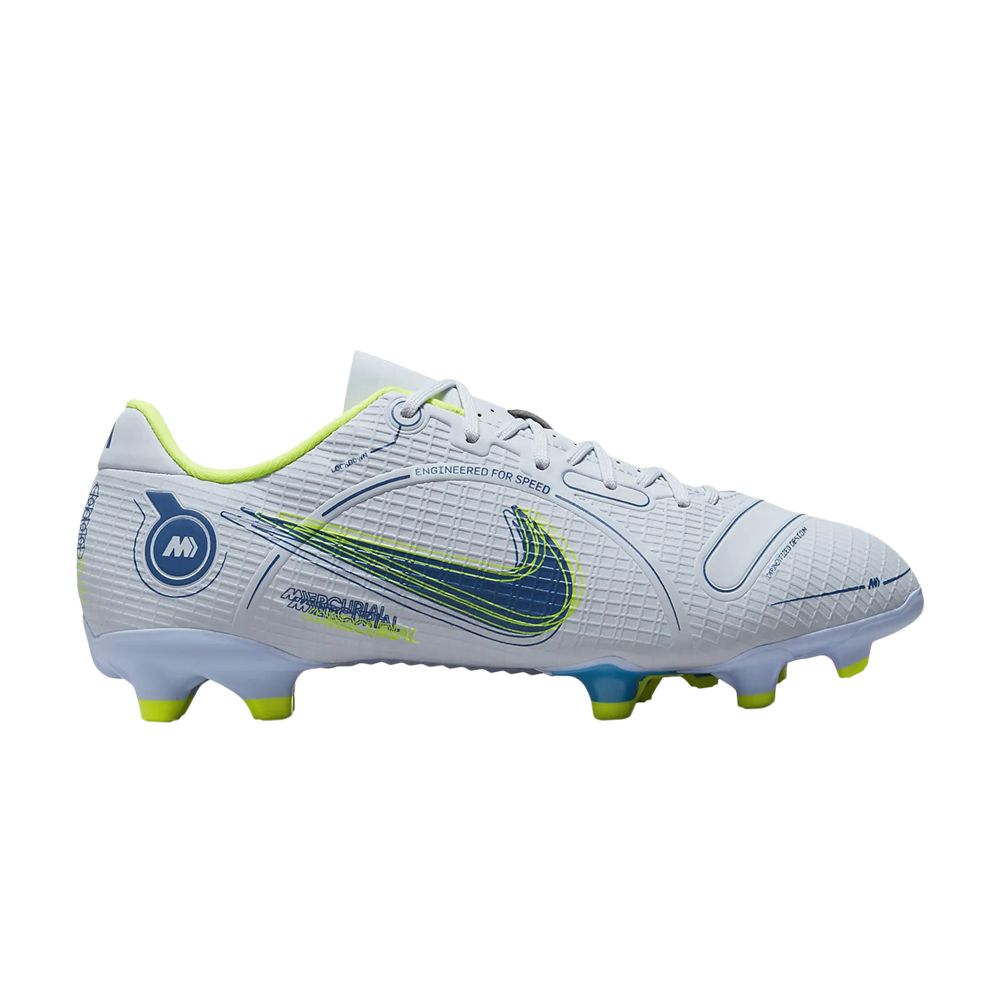 Pre-owned Nike Mercurial Vapor 14 Academy Mg Gs 'grey Light Marine' | Kid's Size 11