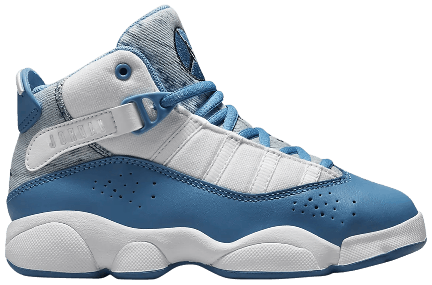 jordan 6 rings blue and white