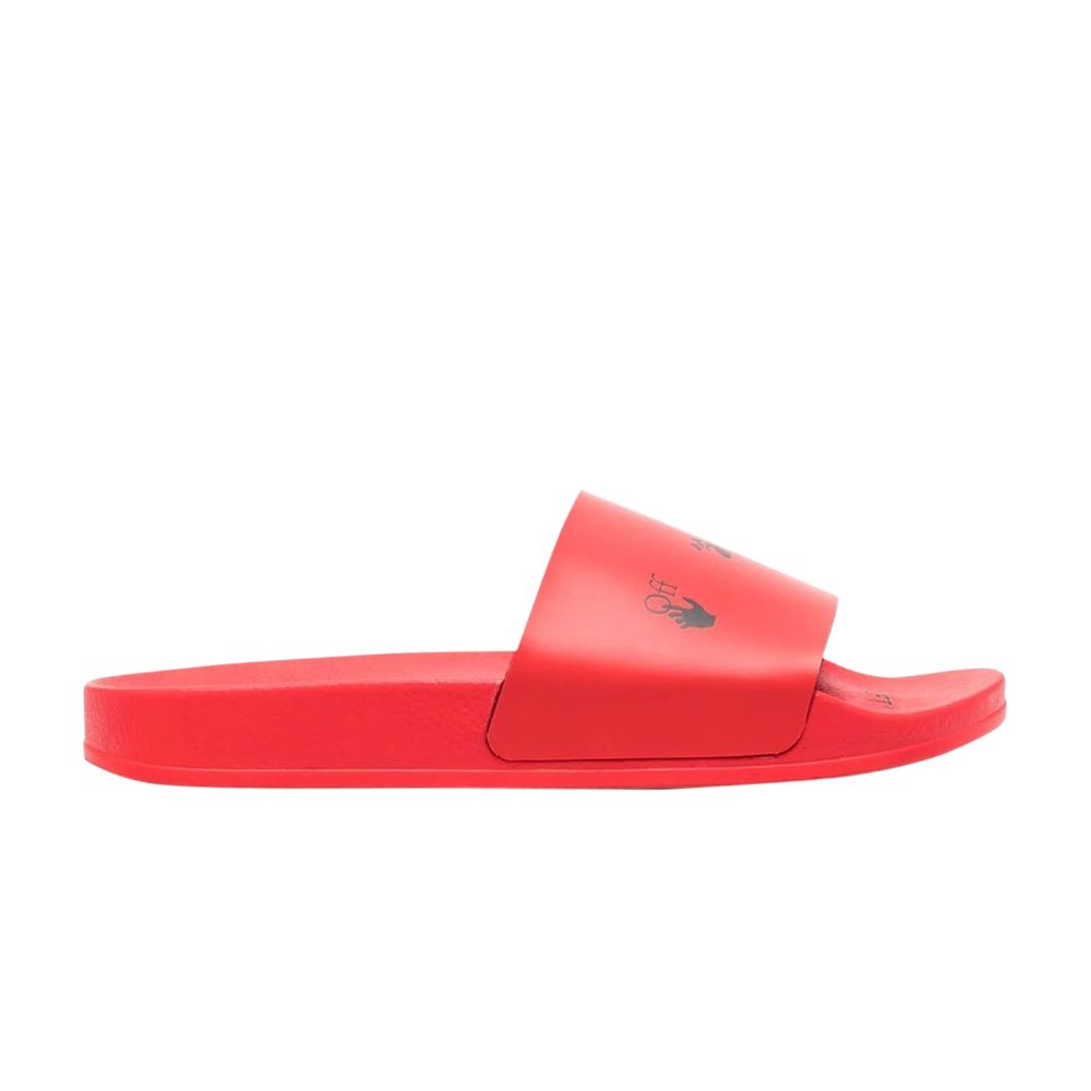 Off-White Off-White Industrial Belt Sliders 'Red Black' | Men's Size 41