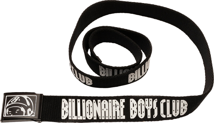 Billionaire Boys Club logo-buckle Leather Belt - Black