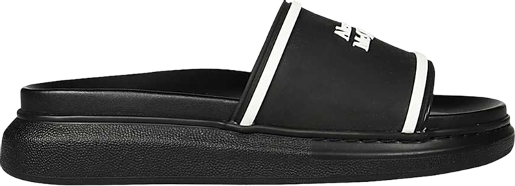 Alexander Mcqueen Rubber Hybrid Sandal 'Black White'