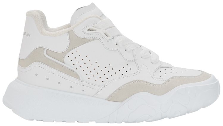 White and silver hotsell alexander mcqueen trainers