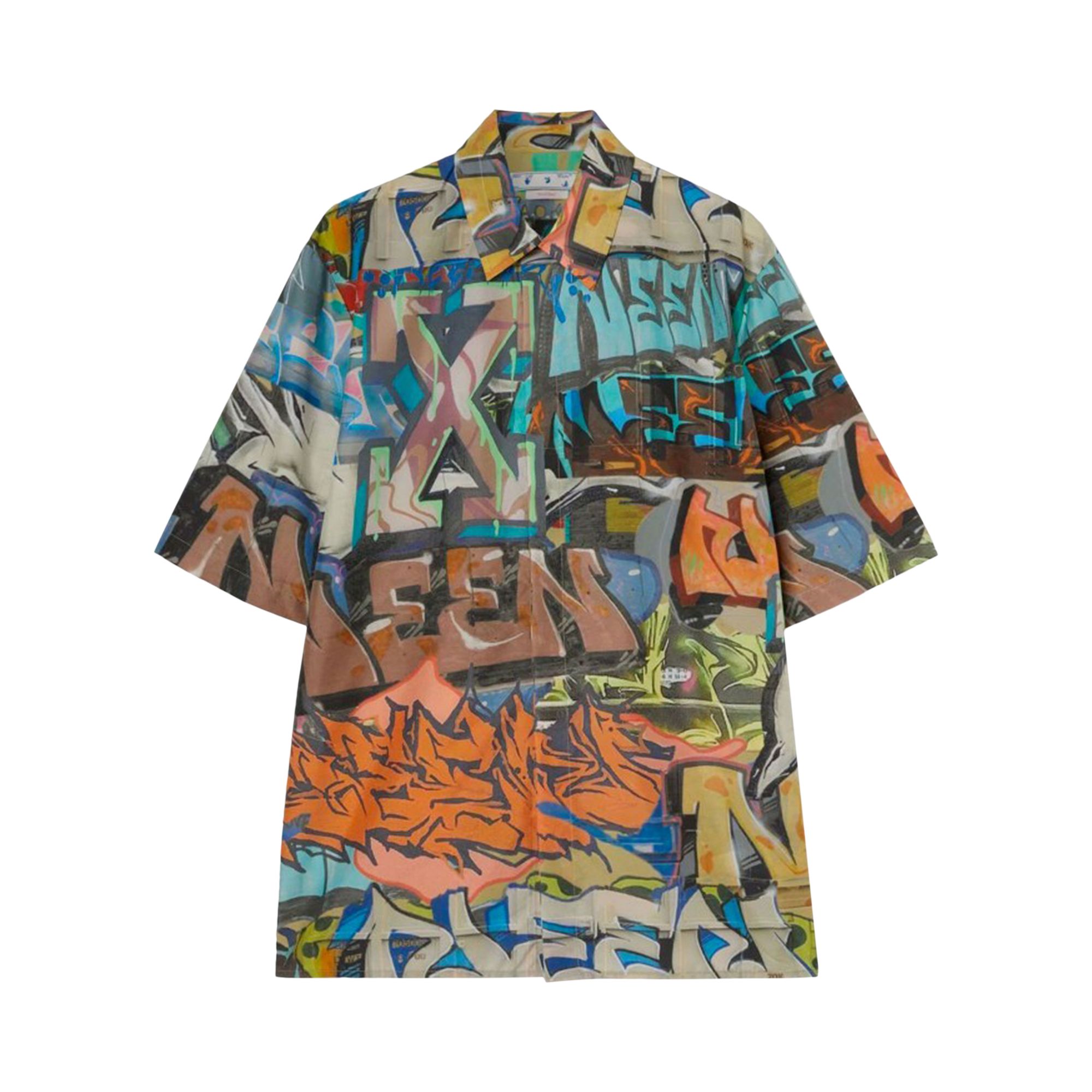 Off-White Neen Allover Over Short-Sleeve Shirt 'Multicolor' | Multi-Color | Men's Size S