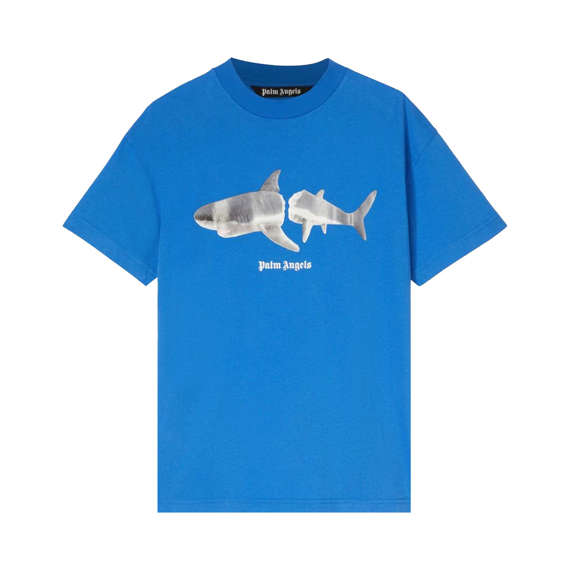 Palm Angels Shark Classic Tee 'Blue/White' | Men's Size XL