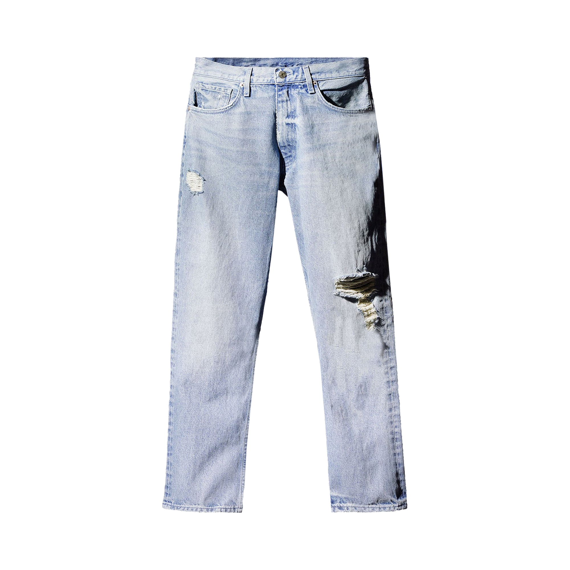 Pre-owned Yeezy Gap Engineered By Balenciaga 5 Pocket Denim Pants 'blue'