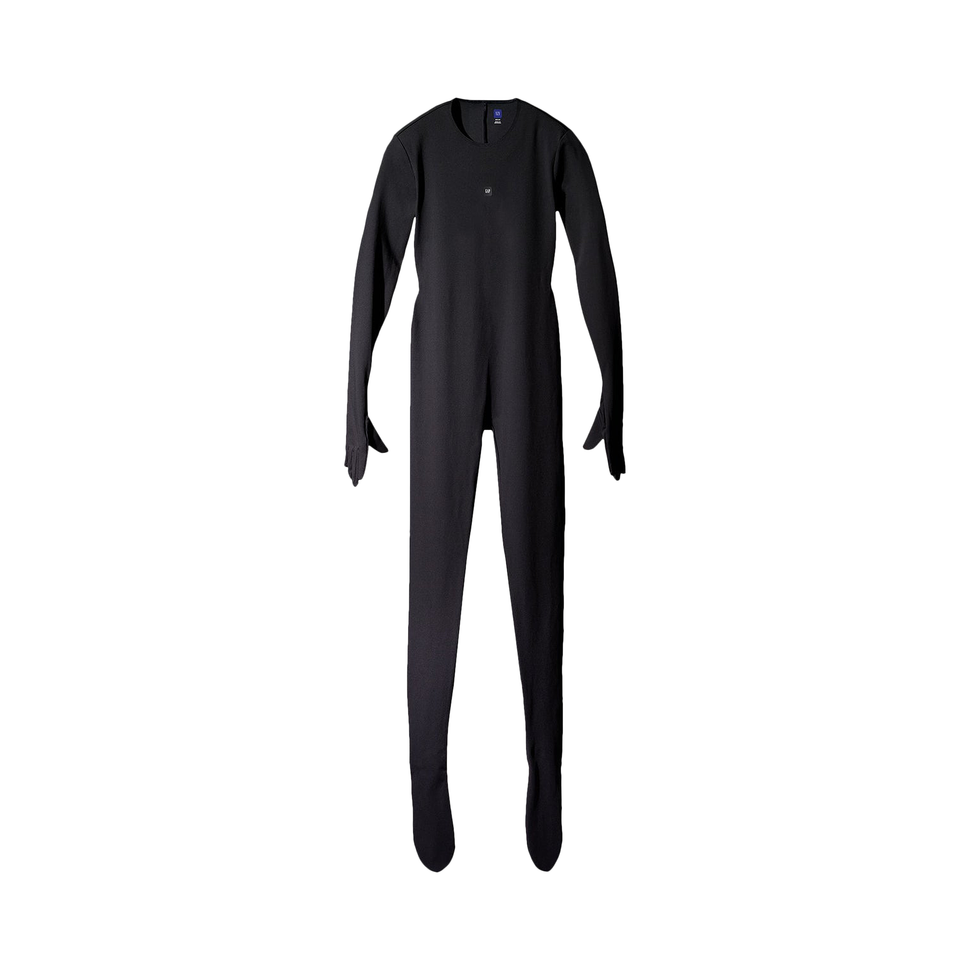 Pre-owned Yeezy Gap Engineered By Balenciaga Long-sleeve Bodysuit 'black'